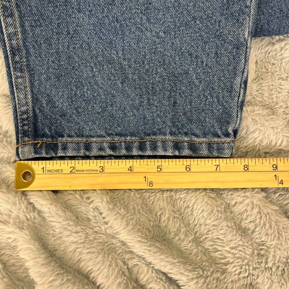L.L.Bean Jeans Women 24W Original Fit Relaxed High Rise 100% Cotton Blue Denim - Picture 8 of 8
